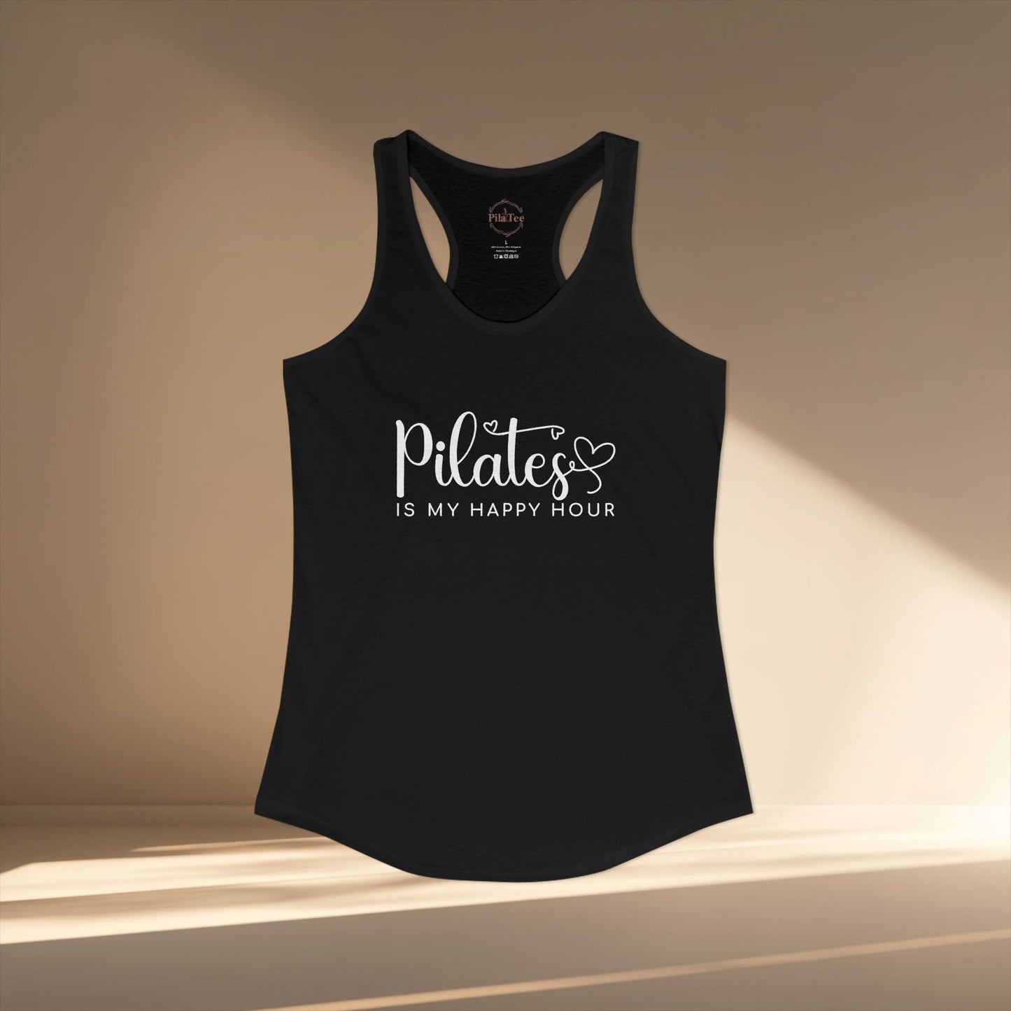 Pilates Is My Happy Hour Racer Tanktop