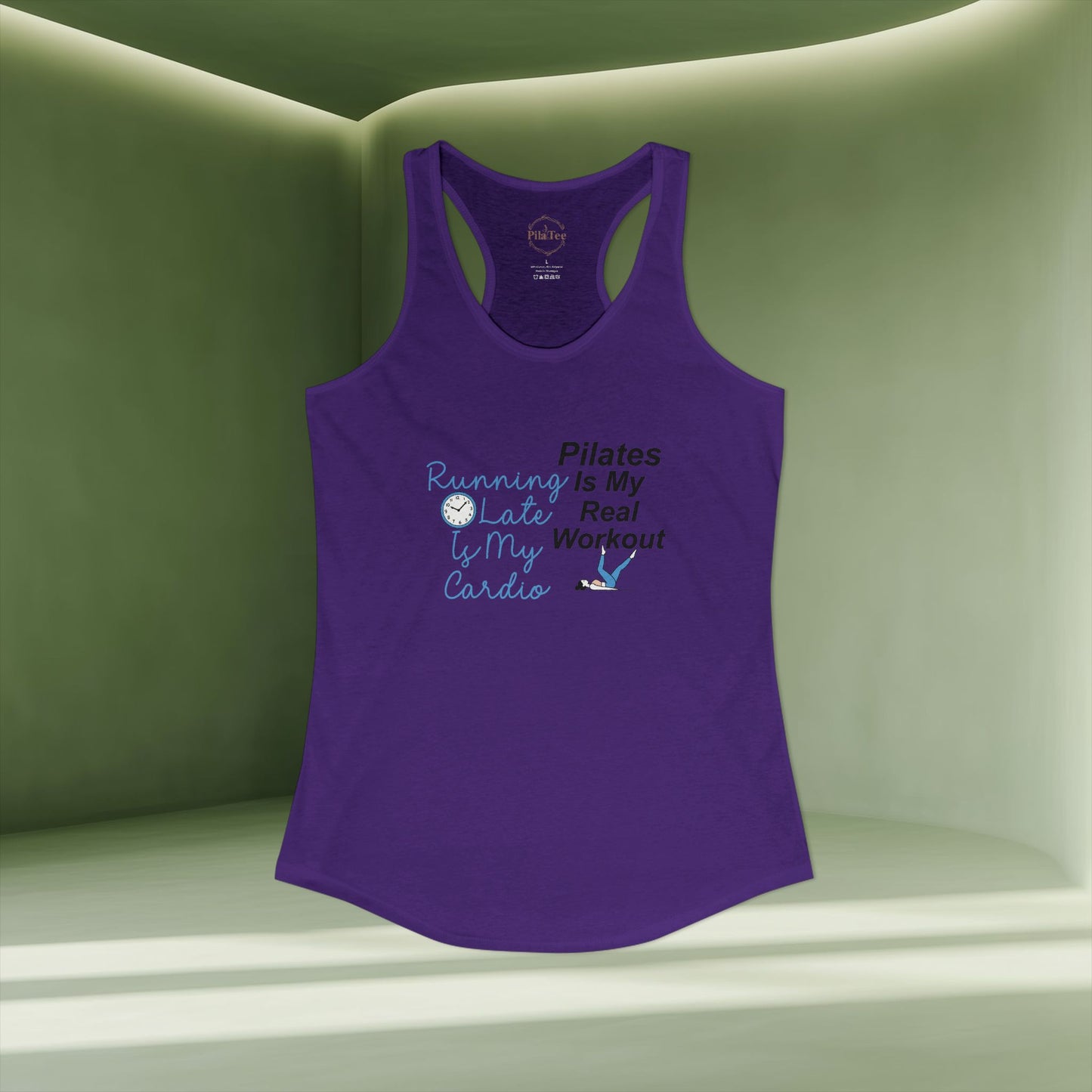 Pilates Is My Real Workout Racer Tanktop