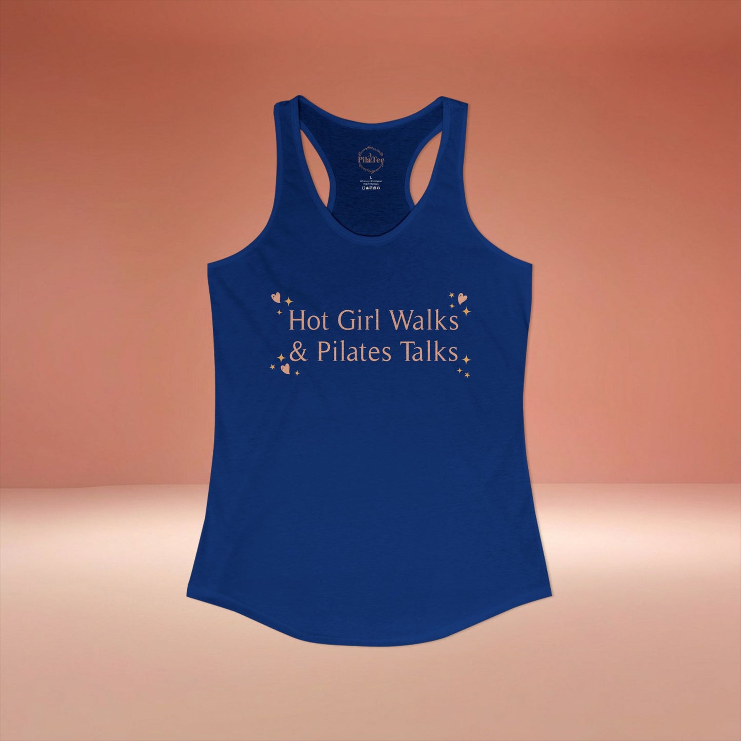 Hot Girls Walk Pilates Talks Racer Tanktop