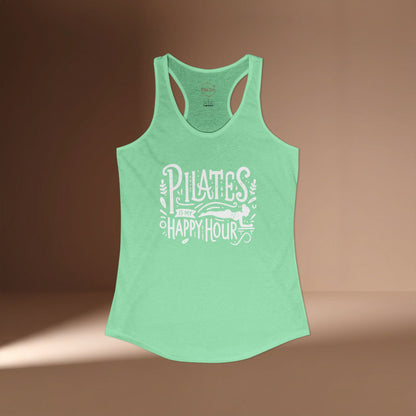 Pilates Is My Happy Hour Racer Tanktop