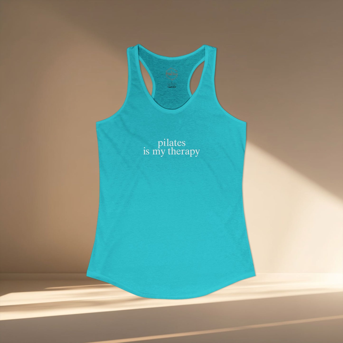 Pilates Is My Therapy Racer Tanktop