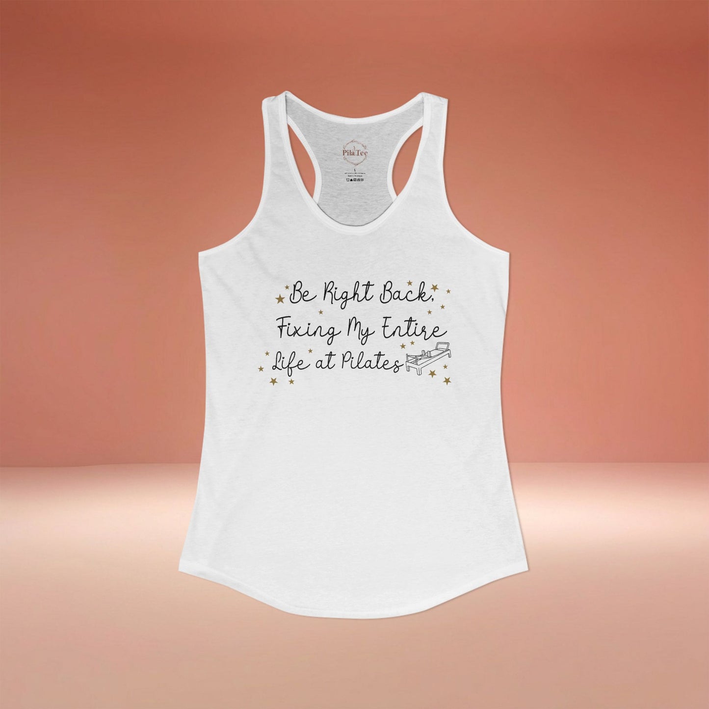 Fixing My Life At Pilates Racer Tanktop