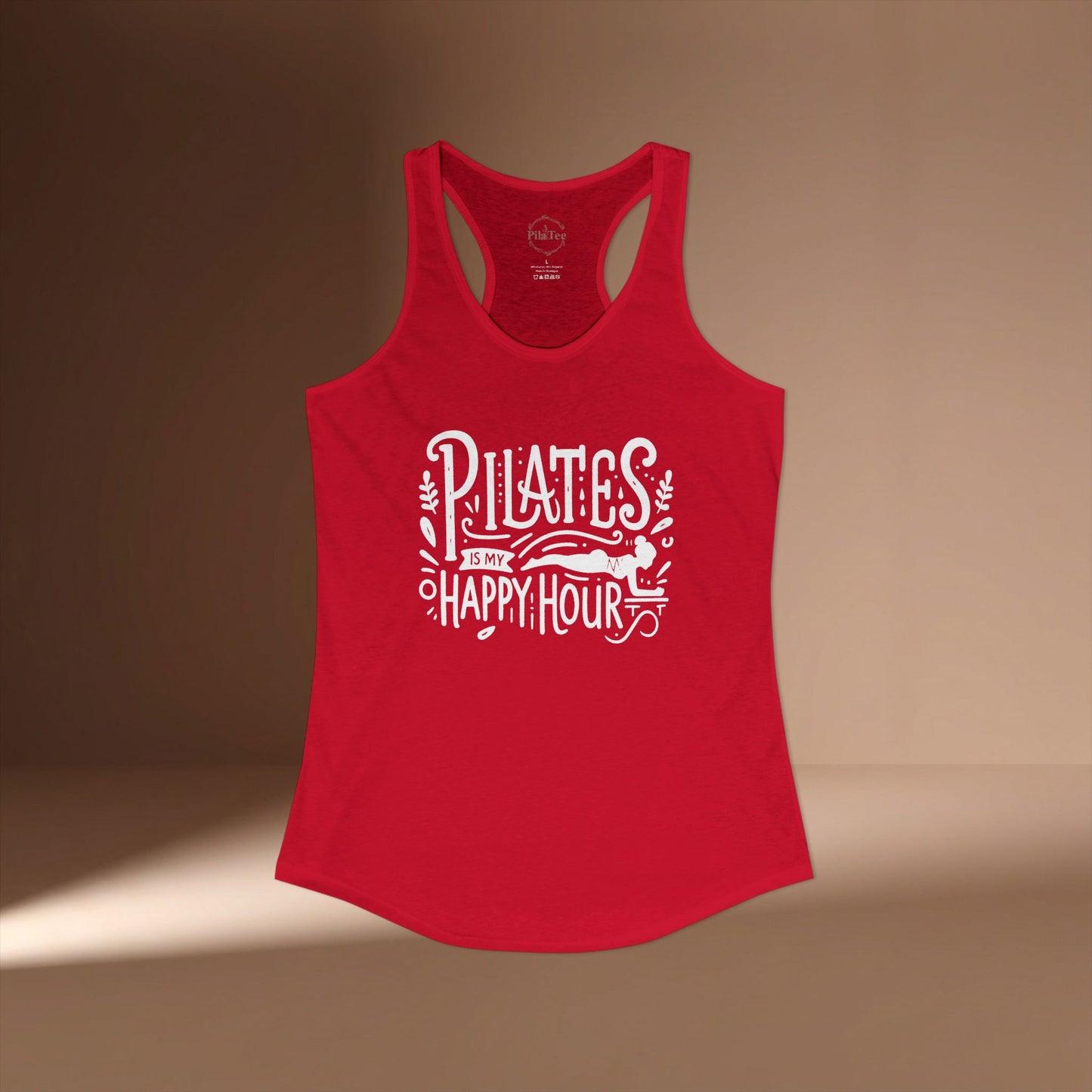 Pilates Is My Happy Hour Racer Tanktop