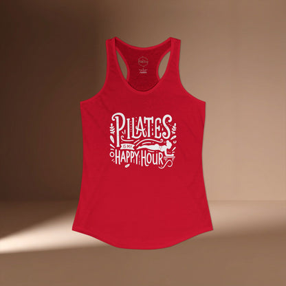 Pilates Is My Happy Hour Racer Tanktop