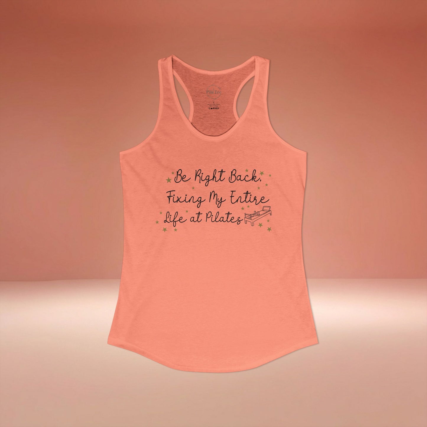 Fixing My Life At Pilates Racer Tanktop