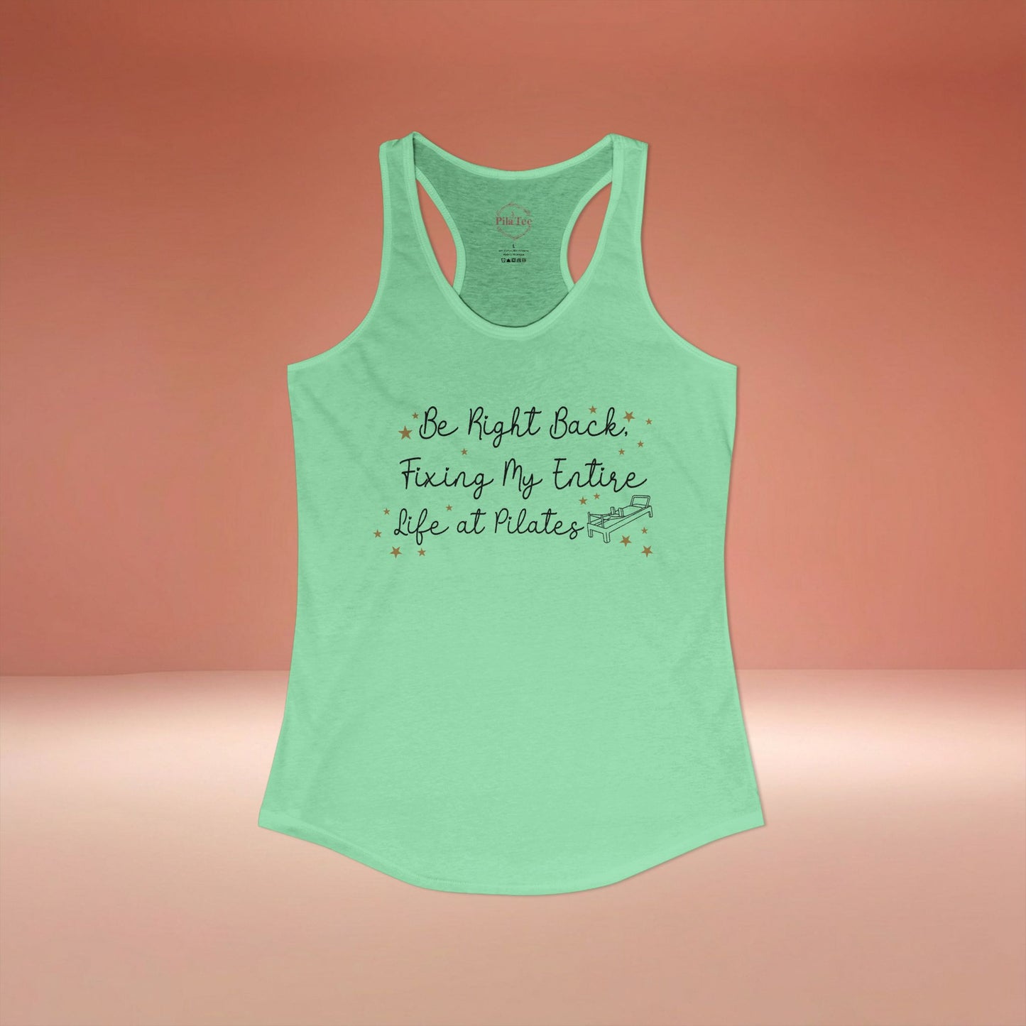 Fixing My Life At Pilates Racer Tanktop
