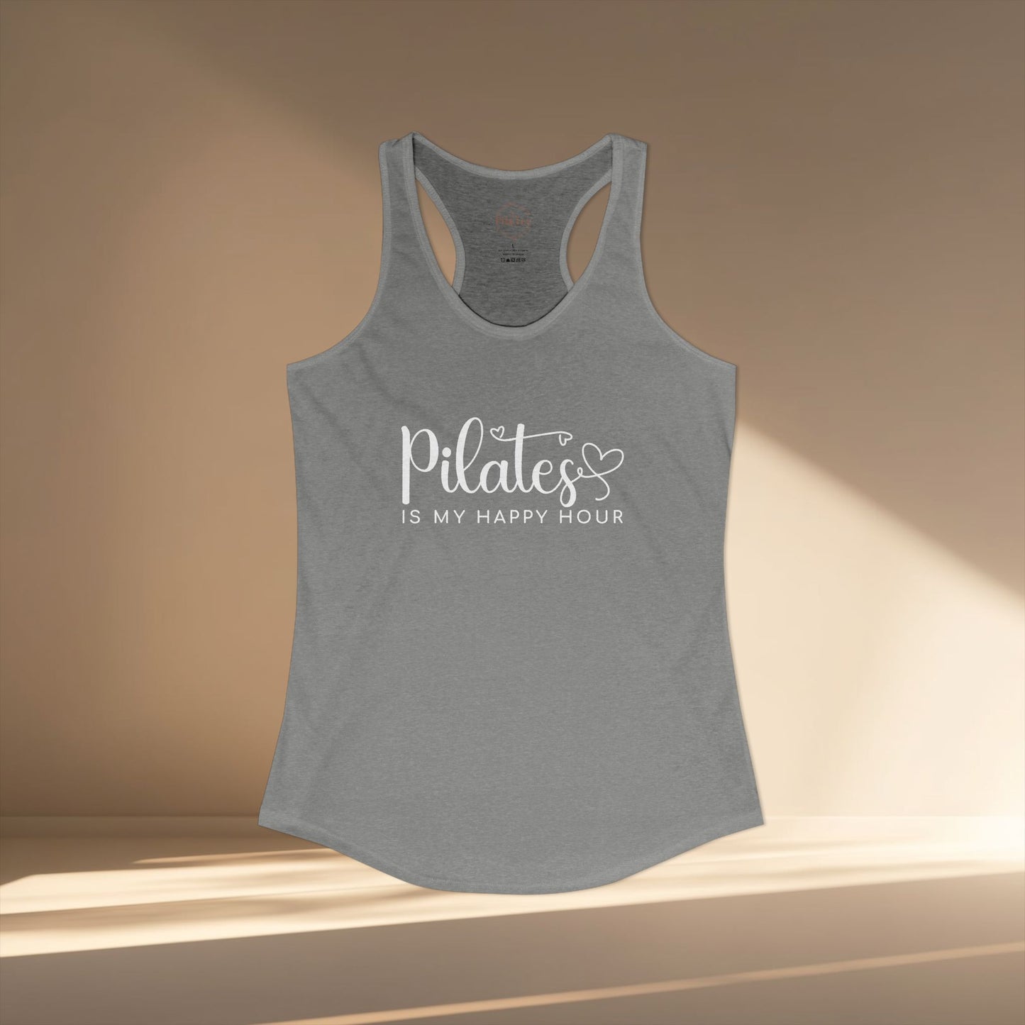 Pilates Is My Happy Hour Racer Tanktop