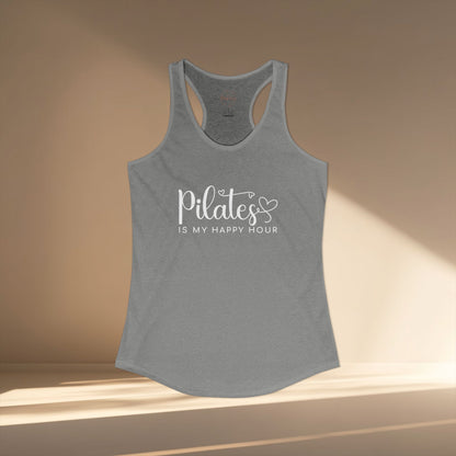 Pilates Is My Happy Hour Racer Tanktop