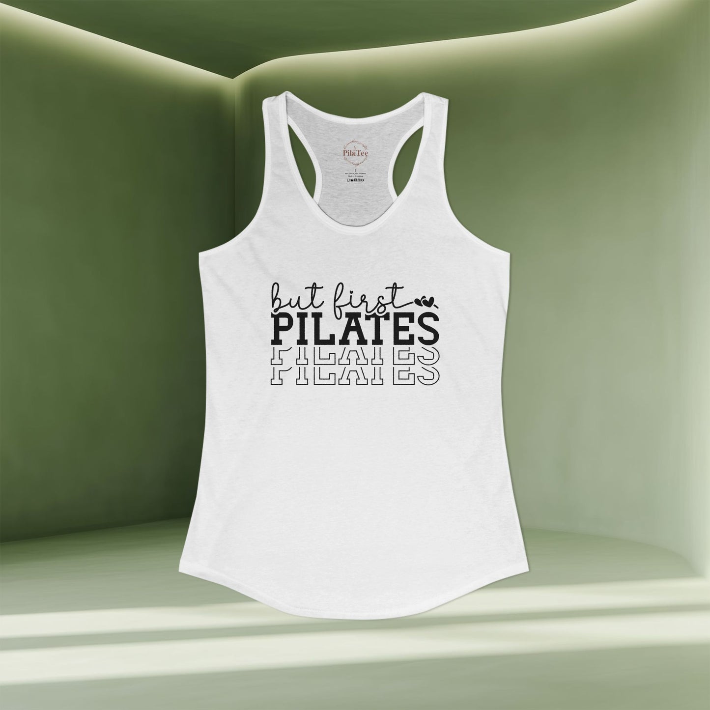 But First Pilates Racer Tanktop