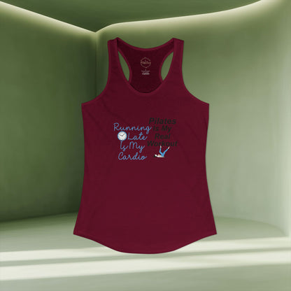 Pilates Is My Real Workout Racer Tanktop