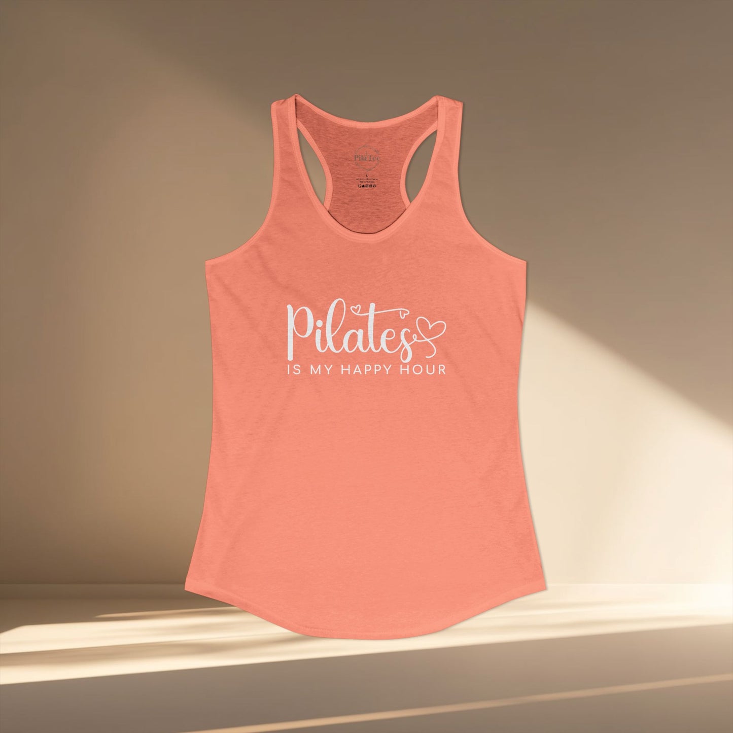 Pilates Is My Happy Hour Racer Tanktop