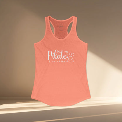Pilates Is My Happy Hour Racer Tanktop
