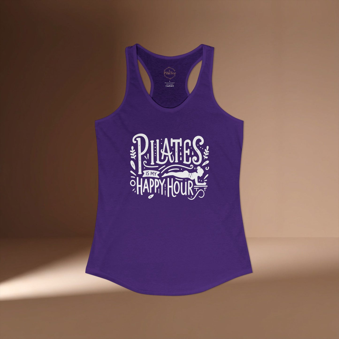 Pilates Is My Happy Hour Racer Tanktop