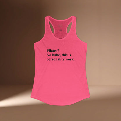 Pilates Personality Work Racer Tanktop