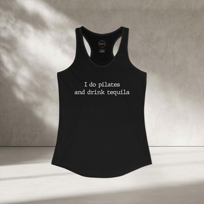 Pilates And Tequila Racer Tanktop