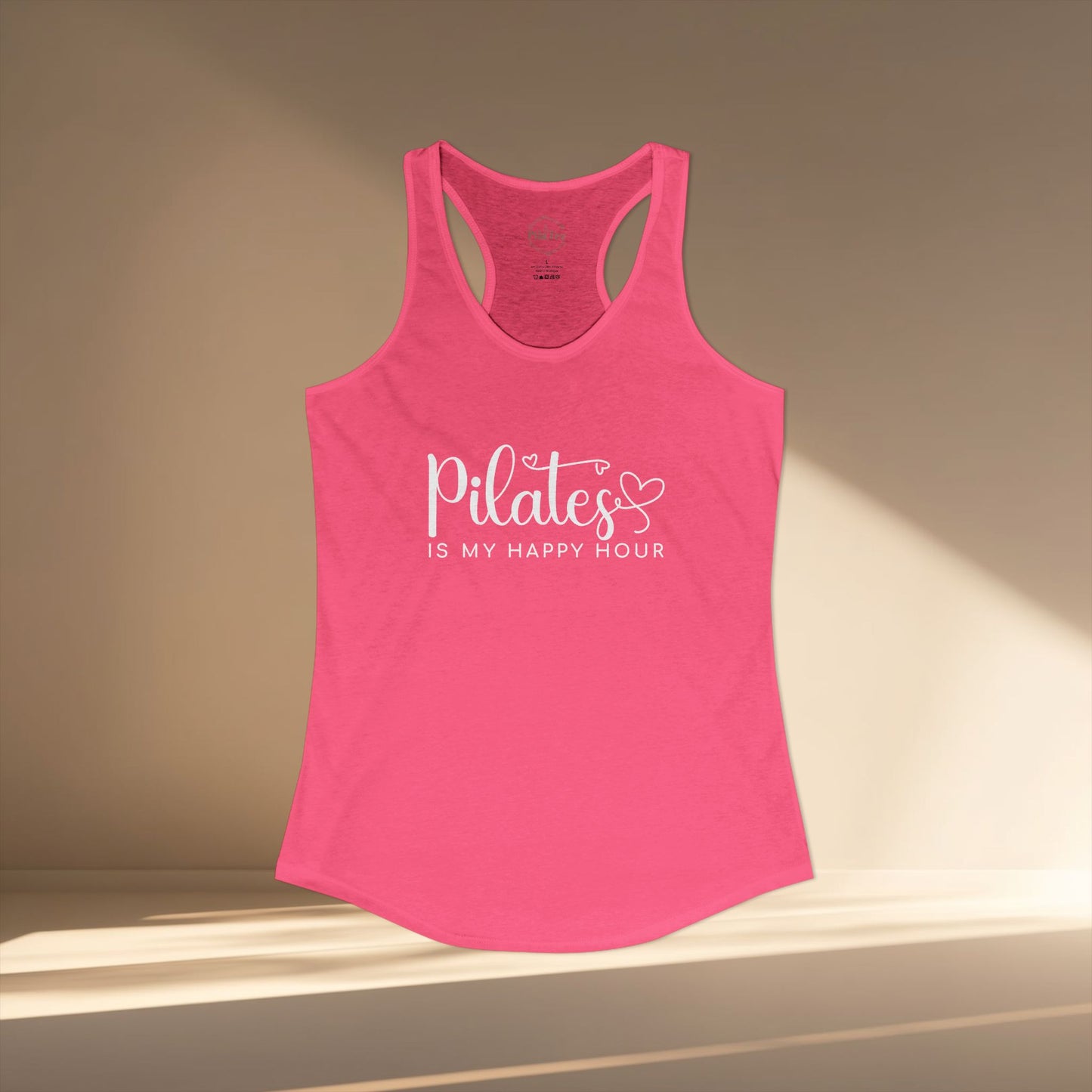 Pilates Is My Happy Hour Racer Tanktop