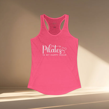 Pilates Is My Happy Hour Racer Tanktop