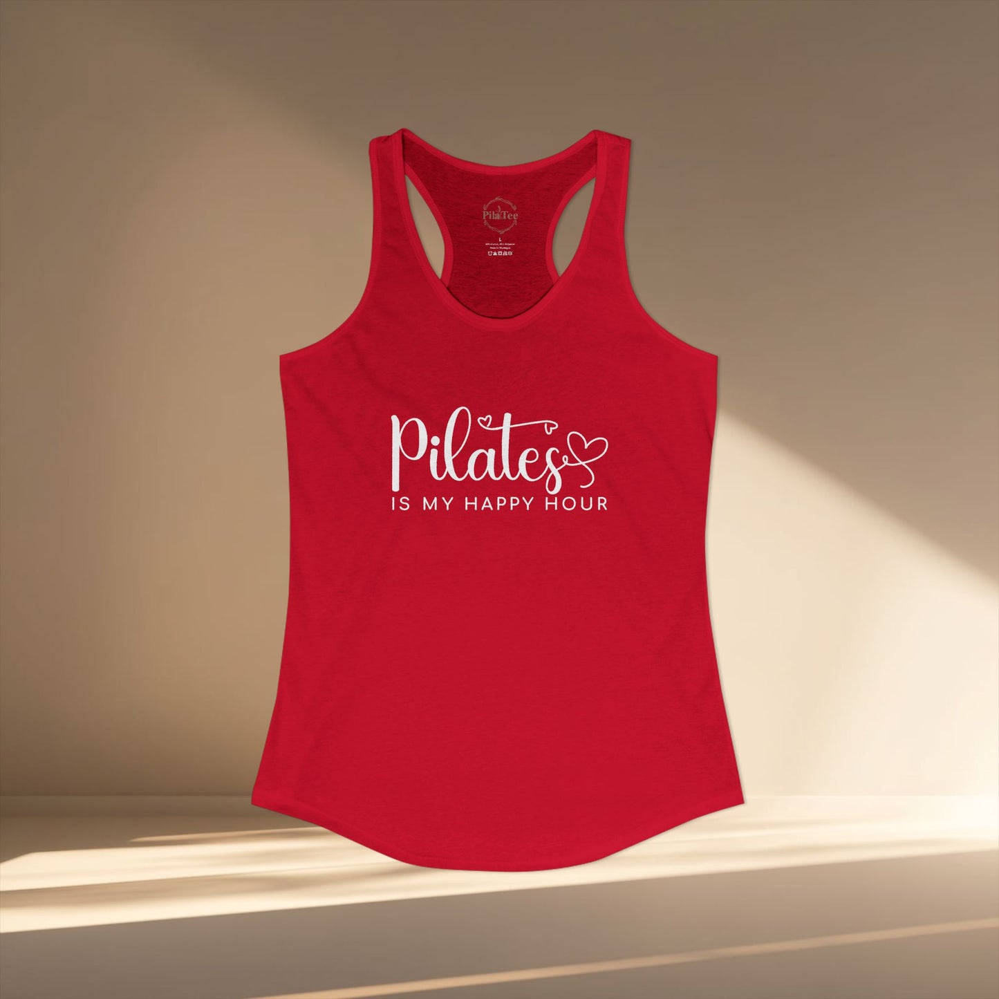 Pilates Is My Happy Hour Racer Tanktop