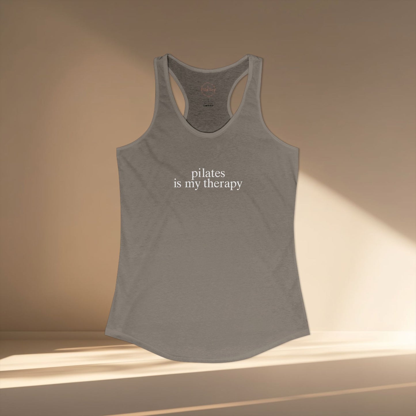 Pilates Is My Therapy Racer Tanktop