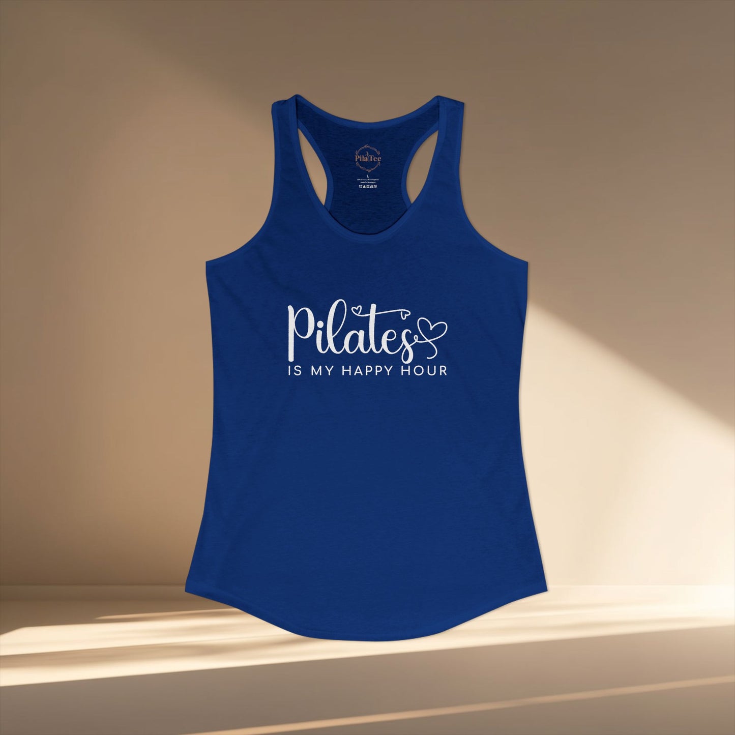 Pilates Is My Happy Hour Racer Tanktop