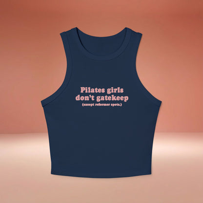 Pilates Girls Don't Gatekeep Lifestyle Tanktop