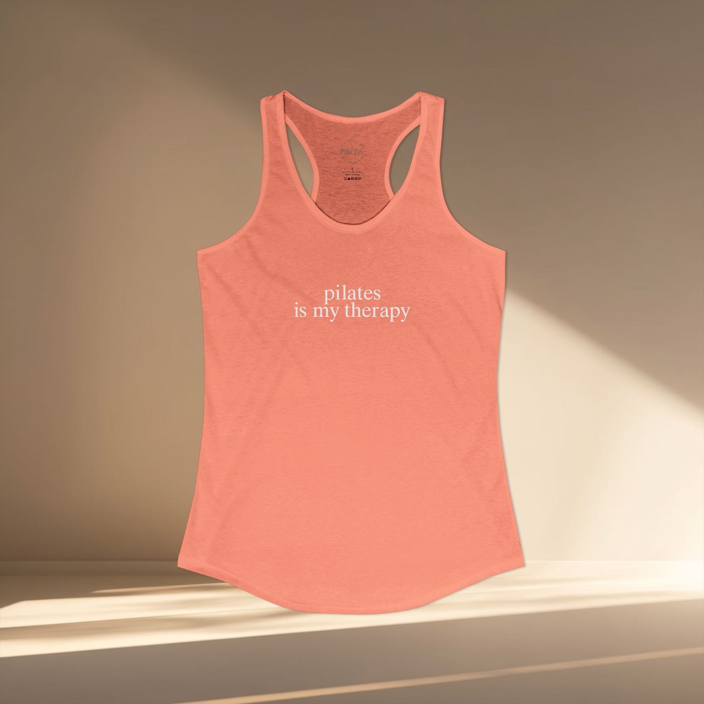 Pilates Is My Therapy Racer Tanktop