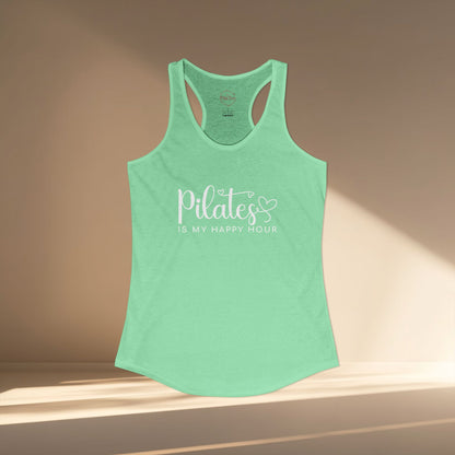 Pilates Is My Happy Hour Racer Tanktop
