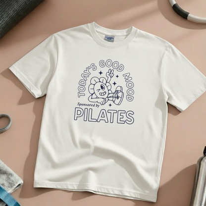 Today's Good Mood Sponsored by Pilates Graphic Design T-Shirt