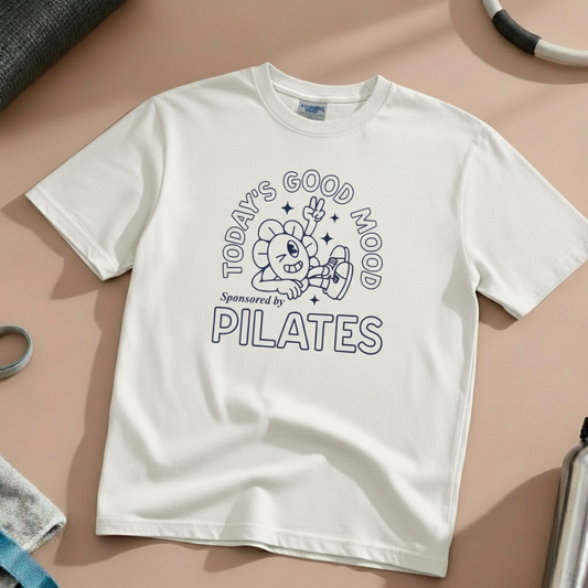 Today's Good Mood Sponsored by Pilates Graphic Design T-Shirt