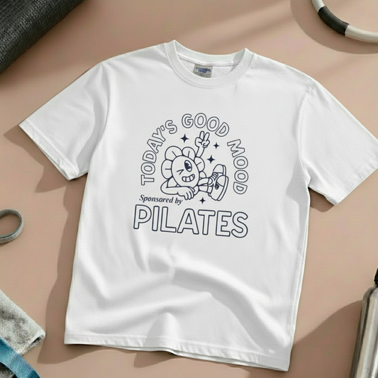 Today's Good Mood Sponsored by Pilates Graphic Design T-Shirt