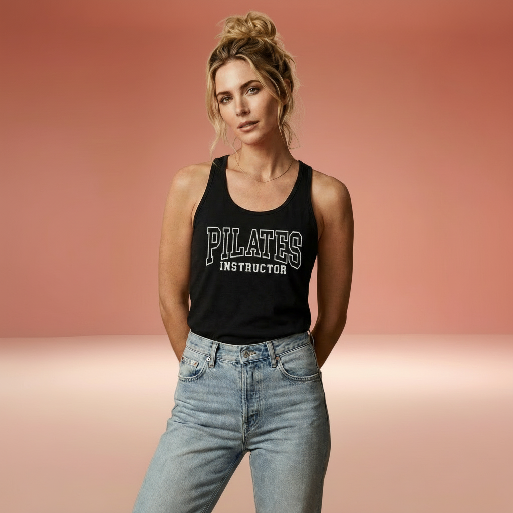 Pilates Instructor Racer Tanktop
