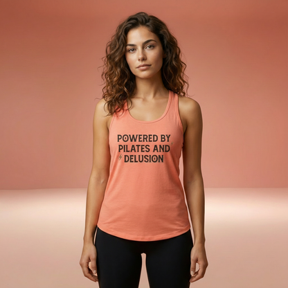 Pilates And Delusion Racer Tanktop
