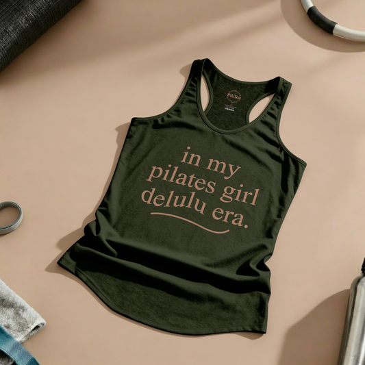 Pilates Delulu Era Racer Tanktop