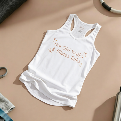 Hot Girls Walk Pilates Talks Racer Tanktop