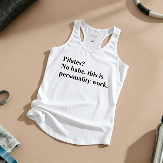 Pilates Personality Work Racer Tanktop