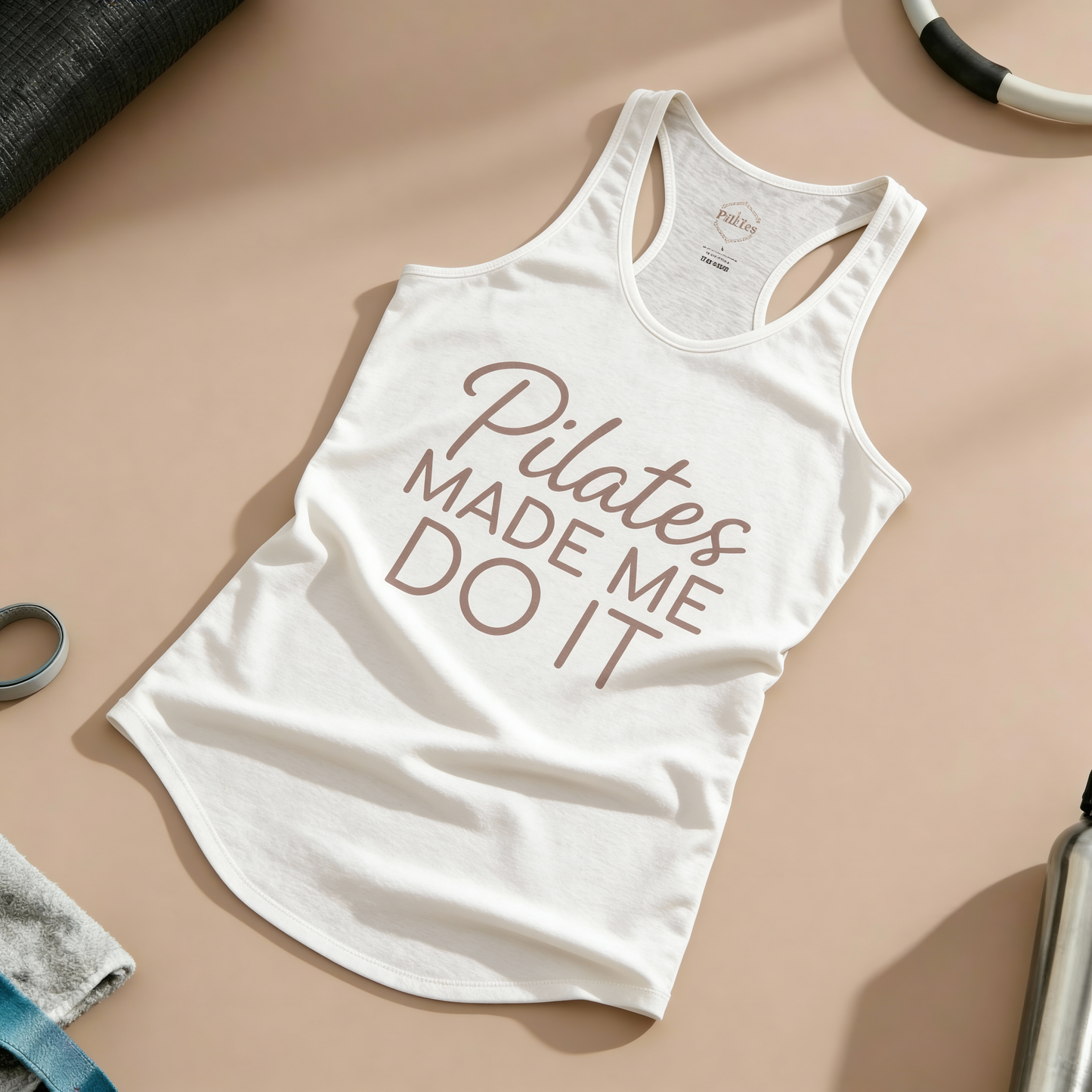 Pilates Made Me Do It Racer Tanktop