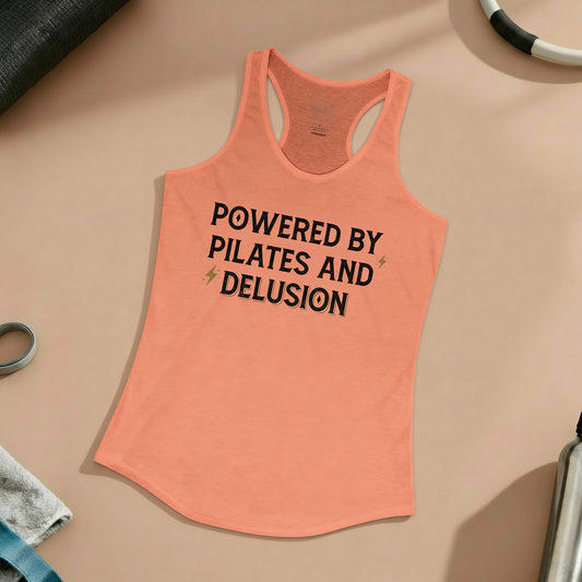 Pilates And Delusion Racer Tanktop