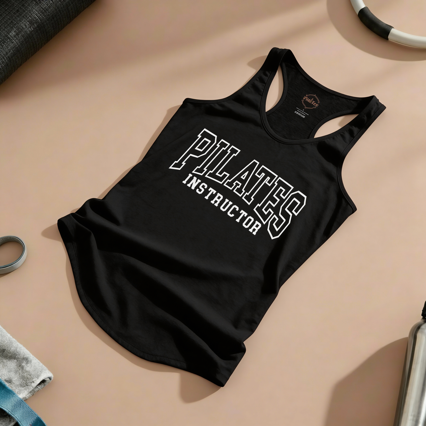 Pilates Instructor Racer Tanktop