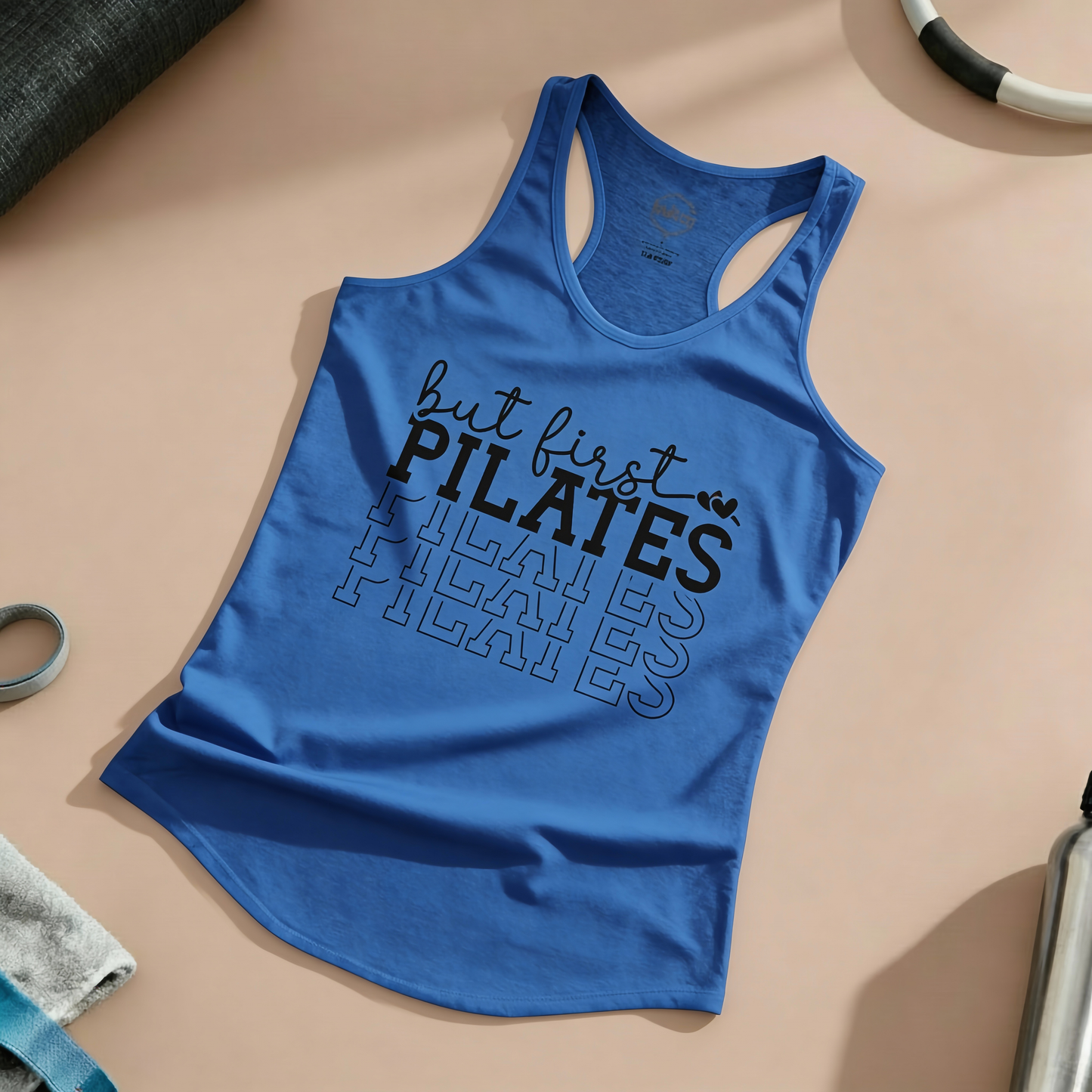 But First Pilates Racer Tanktop