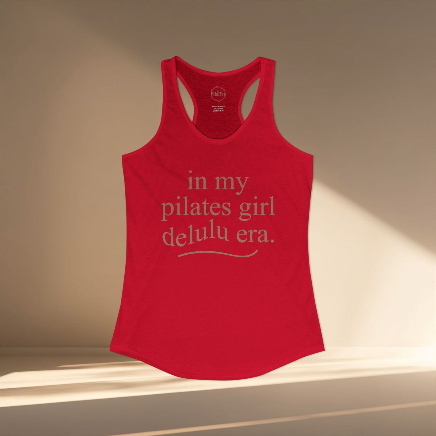 Pilates Delulu Era Racer Tanktop