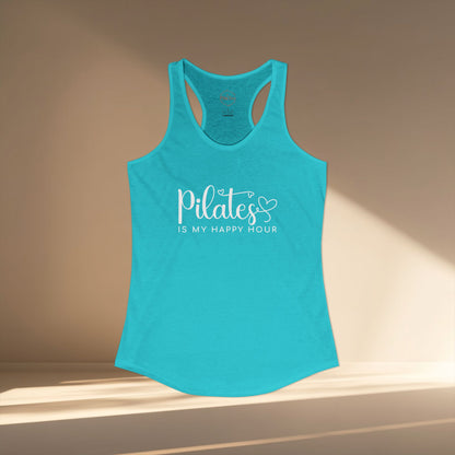 Pilates Is My Happy Hour Racer Tanktop
