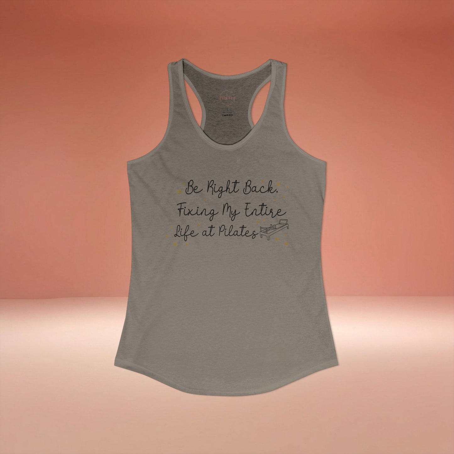Fixing My Life At Pilates Racer Tanktop