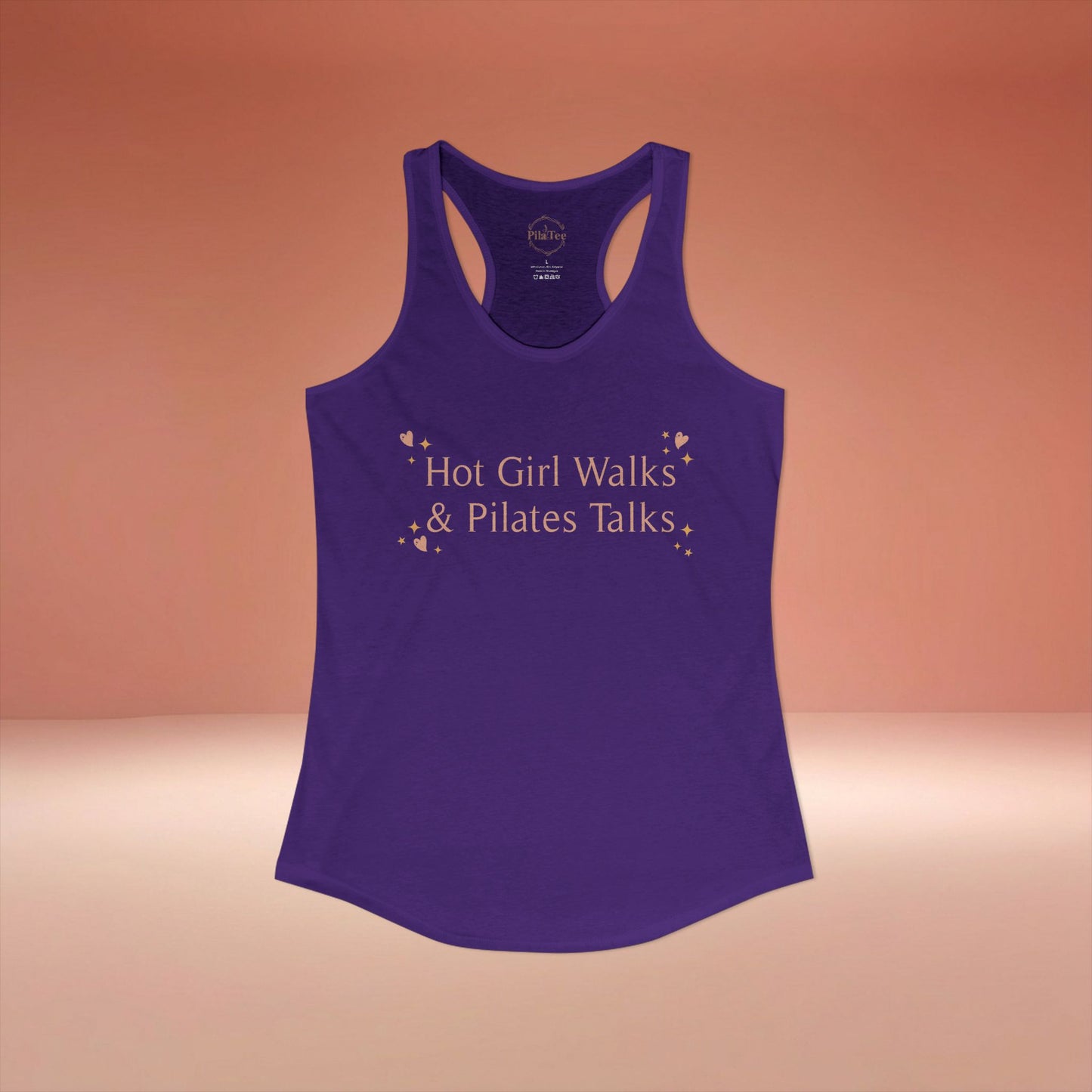 Hot Girls Walk Pilates Talks Racer Tanktop