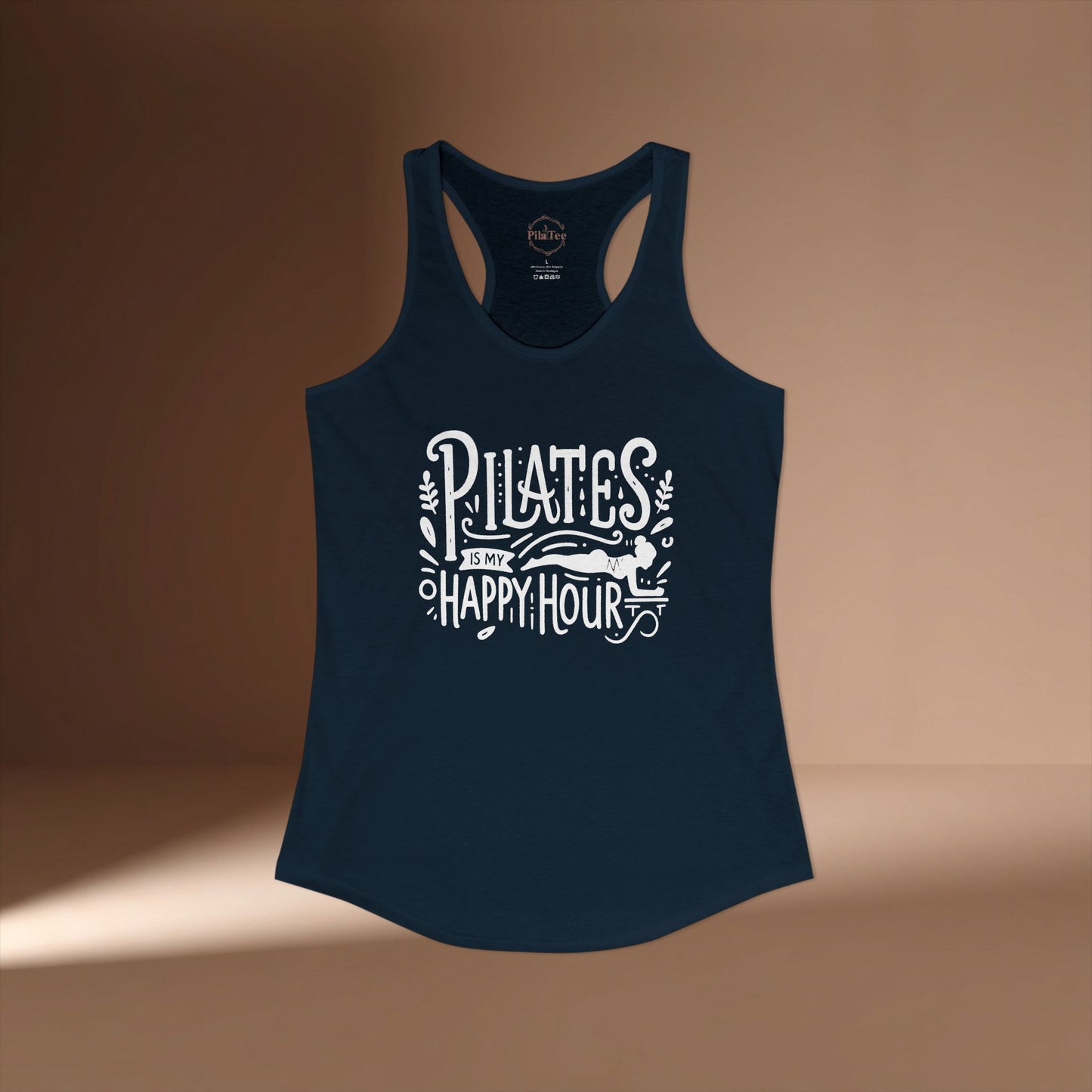 Pilates Is My Happy Hour Racer Tanktop