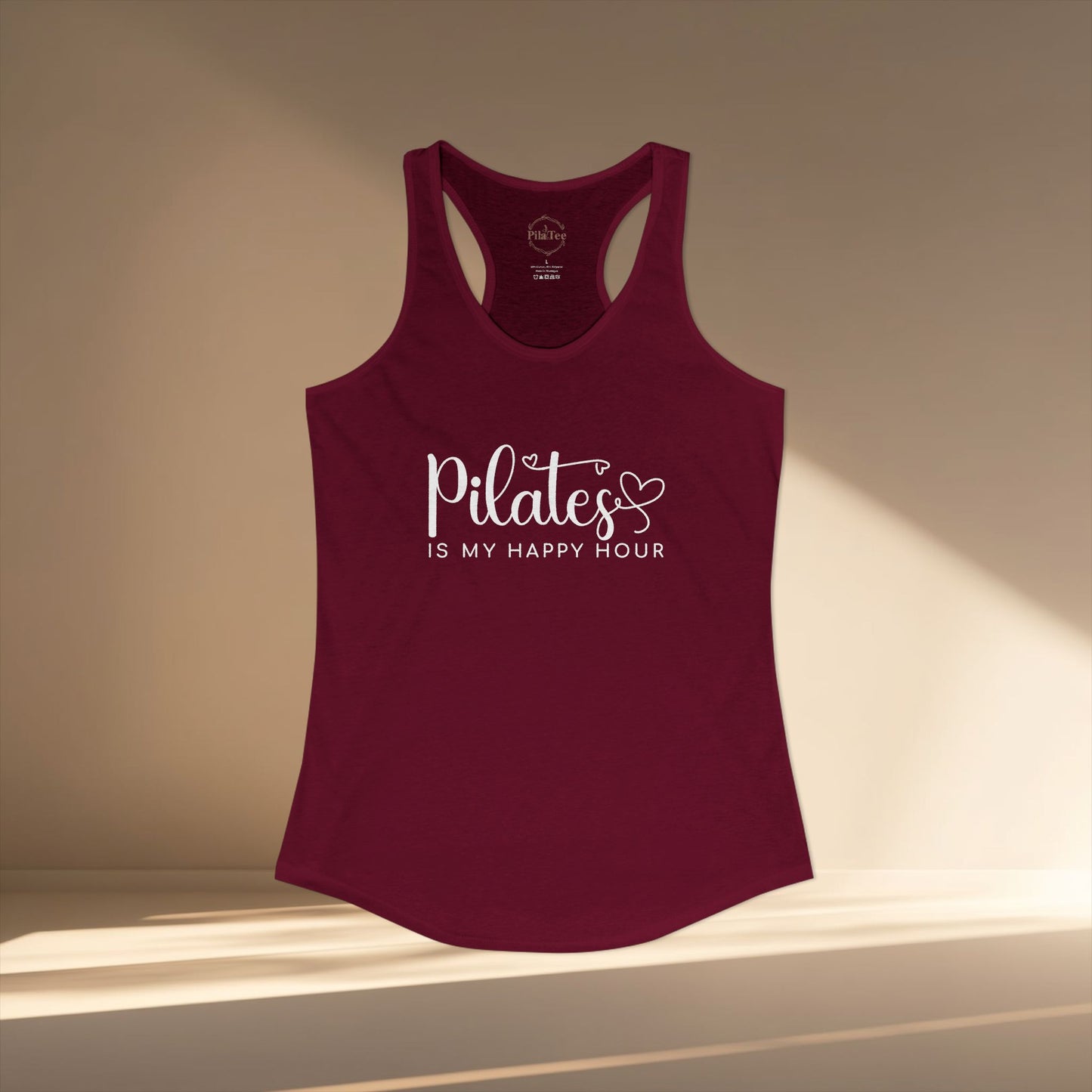 Pilates Is My Happy Hour Racer Tanktop