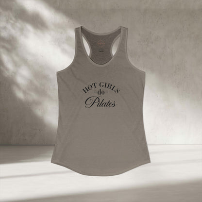 Hot Girls Do Pilates Racer Tanktop