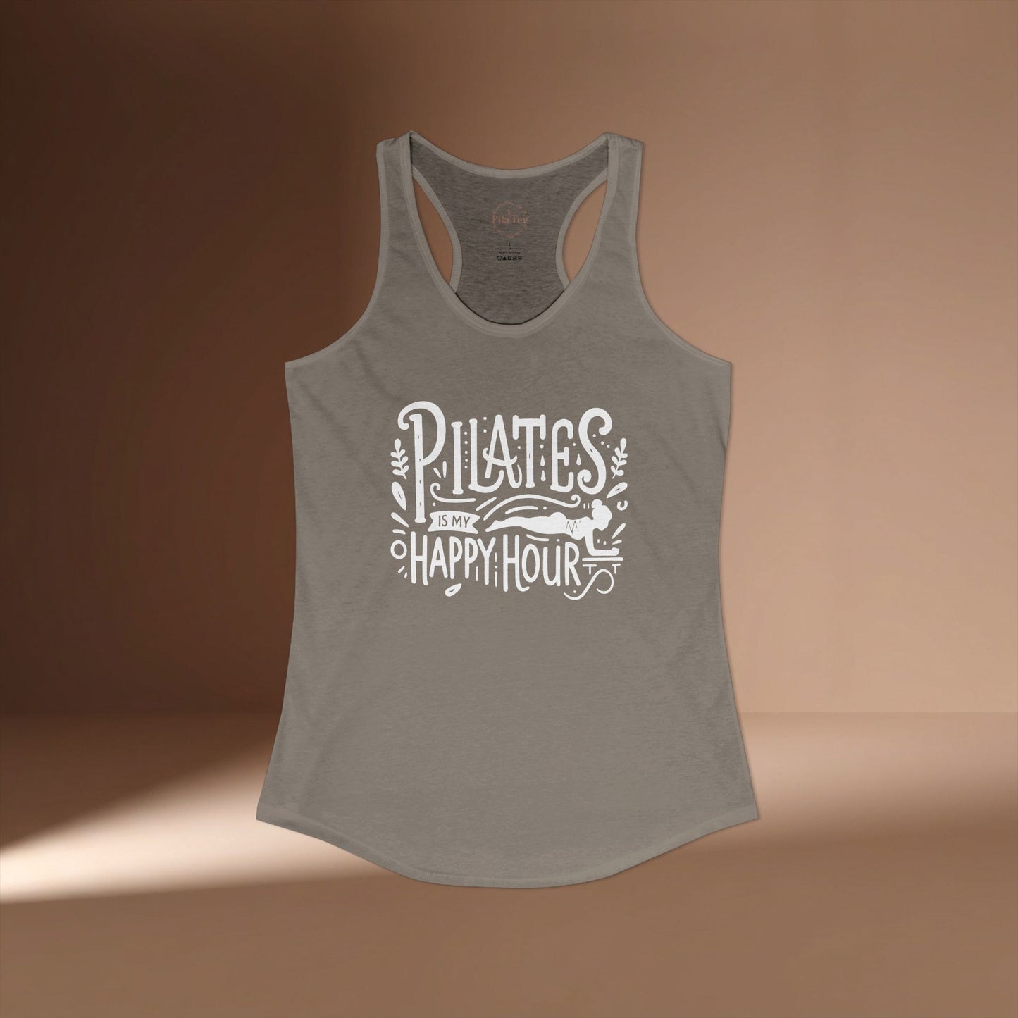 Pilates Is My Happy Hour Racer Tanktop