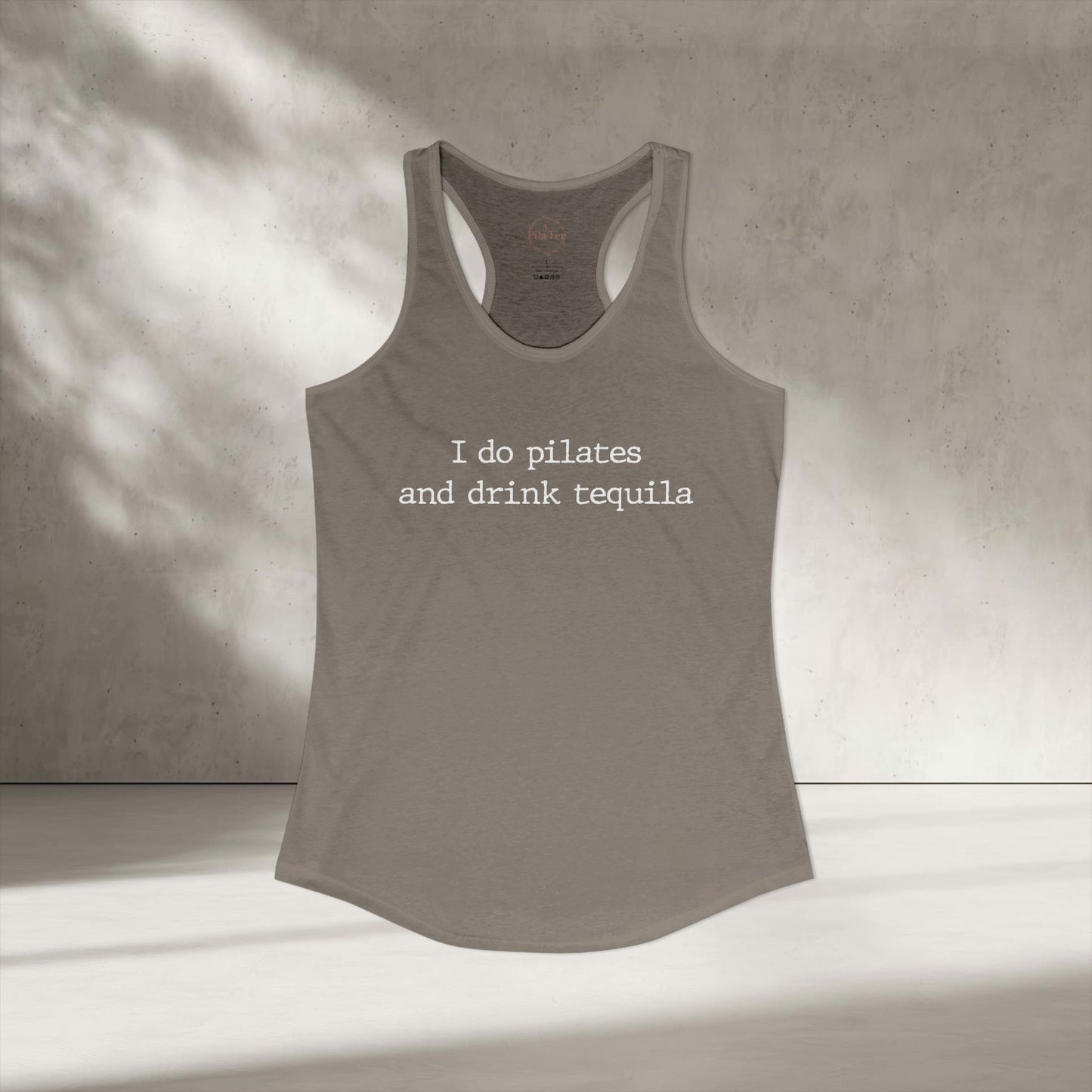 Pilates And Tequila Racer Tanktop