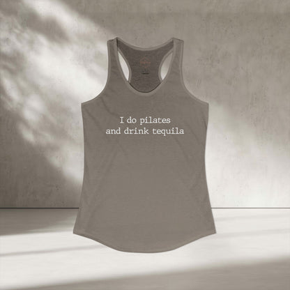 Pilates And Tequila Racer Tanktop