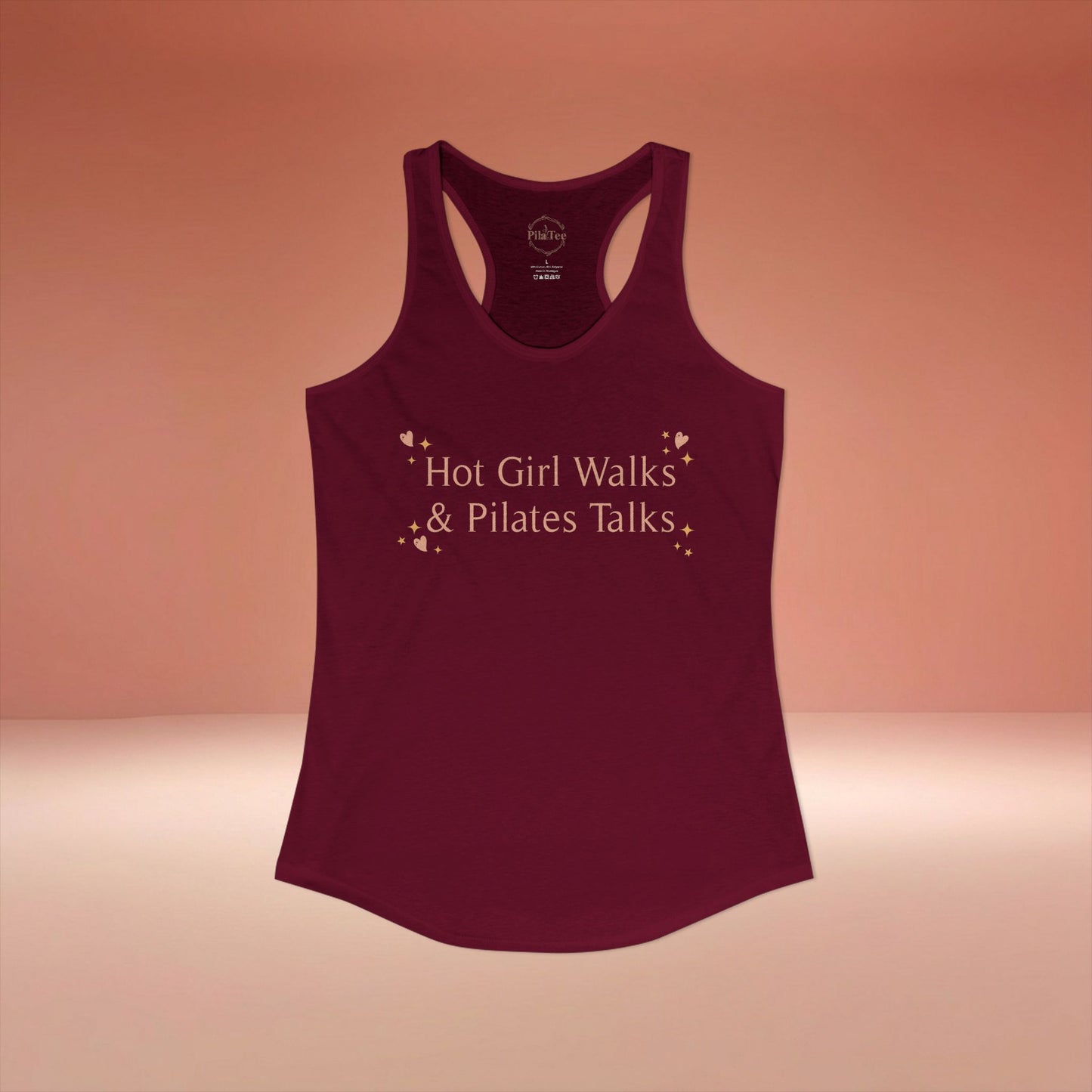 Hot Girls Walk Pilates Talks Racer Tanktop